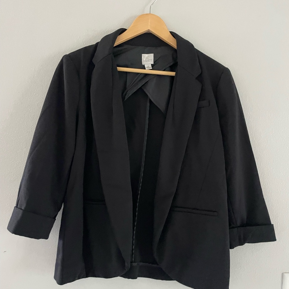LC Lauren Conrad Classic Black Blazer Jacket